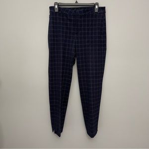 Banana Republic Navy Plaid Pants